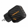 HAMMER RapidCharge 65W GaN ładowarka ścienna - 2x USB-C PD, 1x USB-A QC, czarna