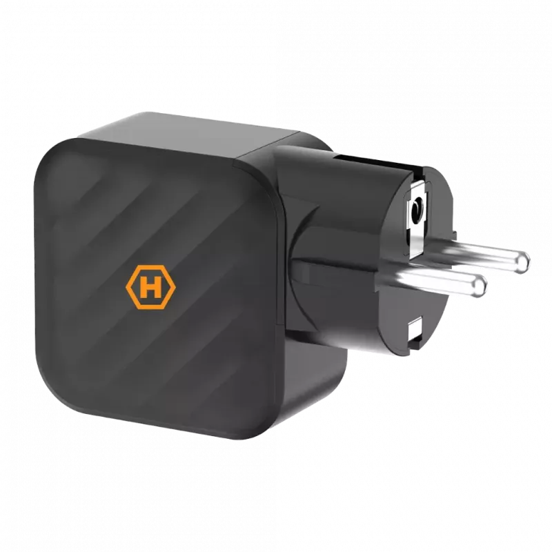 HAMMER RapidCharge 65W GaN ładowarka ścienna - 2x USB-C PD, 1x USB-A QC, czarna