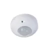 MACLEAN MCE19 Czujnik ruchu PIR do montażu sufitowego – detekcja 360°, obciążenie 1200W żarowe / 300W LED, regulowany czas i luks, biały