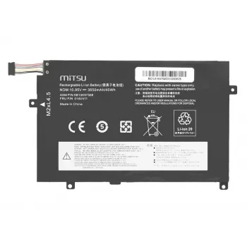 Bateria MITSU 01AV411 do Lenovo ThinkPad E470 E475 3650 mAh (40 Wh) 10.95V