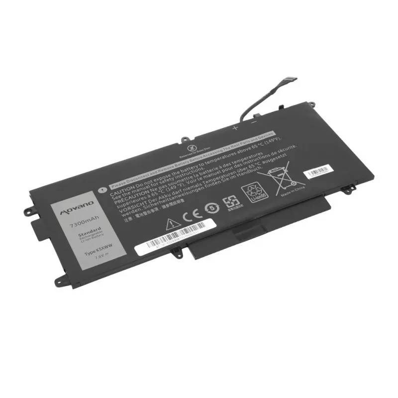 MOVANO Bateria K5XWW do Dell Latitude 5289 7390 2-in-1 - 7300 mAh (55 Wh)