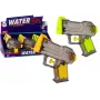 LEAN TOYS Mały pistolet na wodę przezroczysty żółto-pomarańczowy