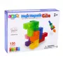 LEAN TOYS Magnetyczne Klocki Kostka Magiczna Puzzle 156 Kart z Wyzwaniami 9 szt.