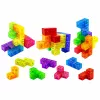 LEAN TOYS Magnetyczne Klocki Kostka Magiczna Puzzle 156 Kart z Wyzwaniami 9 szt.