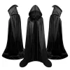 LEAN TOYS Peleryna z kapturem Karnawał Halloween Czarna 150cm