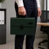 LEAN Organizer na dokumenty, 13 przegród, zielony, A4, pojemnik