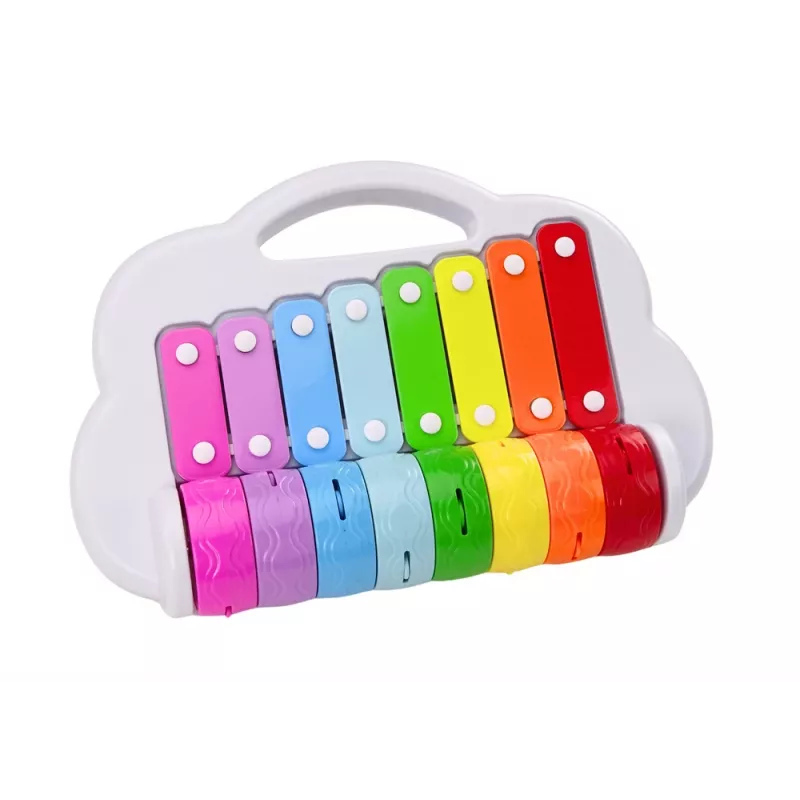 LEAN TOYS Rainbow Cymbals, dziecięcy instrument muzyczny, edukacyjny, interaktywny, kolorowy