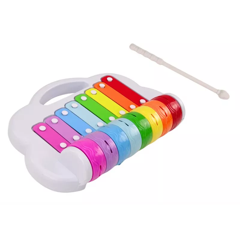 LEAN TOYS Rainbow Cymbals, dziecięcy instrument muzyczny, edukacyjny, interaktywny, kolorowy