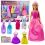 LEAN TOYS Anlily Collection Zestaw modowy Sukienki i akcesoria 17 szt.