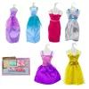 LEAN TOYS Anlily Collection Zestaw modowy Sukienki i akcesoria 17 szt.