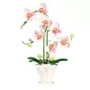 LEAN TOYS Orchidea Klocki Konstrukcyjne Orchidea w Doniczce Różowa i Biała 718 szt.