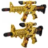 LEAN TOYS Zabawkowy karabin maskujący z celownikiem, ruchomym tłumikiem, światłem i dźwiękiem 54 cm