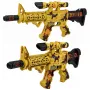 LEAN TOYS Zabawkowy karabin maskujący z celownikiem, ruchomym tłumikiem, światłem i dźwiękiem 54 cm
