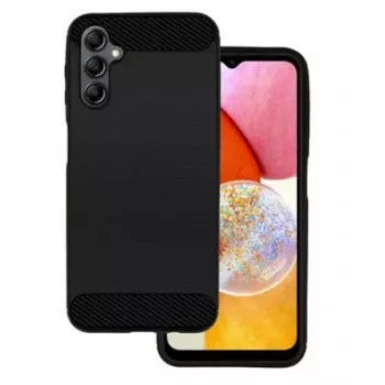 iLike Samsung Galaxy A14 5G Etui Carbon Black - Tylna obudowa TPU z teksturą włókna węglowego