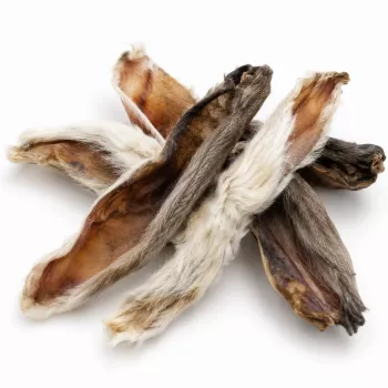 PETITTO Królicze ucho z futrem dla psa, 500 g