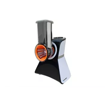 Blaupunkt Slicer FPS502 Elektryczny krajalnica do żywności 150 W, nierdzewne ostrze ząbkowane 190 mm, regulowana grubość 0-15 mm, czarny/srebrny