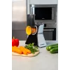 Blaupunkt Slicer FPS502 Elektryczny krajalnica do żywności 150 W, nierdzewne ostrze ząbkowane 190 mm, regulowana grubość 0-15 mm, czarny/srebrny