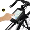WILDMAN Bike Holder Case M E2 1L Czarny - Torba na telefon na kierownicę, odporna na zachlapanie, kompatybilna z ekranem dotykowym, pojemność 1L