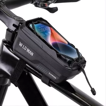 WILDMAN GX200 Torba ramowa rowerowa czarna uchwyt rowerowy