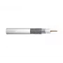 Kabel koncentryczny DIGITUS RG-6, miedź 1,05 mm, 75 omów, podwójnie ekranowany (2x folia + 77% oplot), Eca, powłoka PVC, 305 m, biały