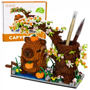 LEAN TOYS Kapibara Klocki Konstrukcyjne Organizer na Długopisy Drzewko 1800 elementów