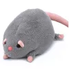 LEAN TOYS Pluszowa zabawka Szczur z długim ogonem, szary, 40 cm