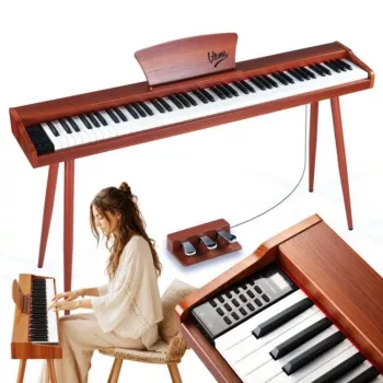 V-TONE BL-130 Cyfrowe Pianino Konsolowe Brązowe 88 Klawiszy Młoteczkowa Gradacja Klawiatury