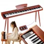 V-TONE BL-130 Cyfrowe Pianino Konsolowe Brązowe 88 Klawiszy Młoteczkowa Gradacja Klawiatury