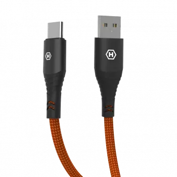 HAMMER USB-A do USB-C Kabel 1,2 m Czarny 480Mbps Ładowanie i dane