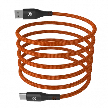 HAMMER USB-A do USB-C Kabel 1,2 m Czarny 480Mbps Ładowanie i dane