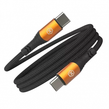 HAMMER USB-C do USB-C Kabel 1,2 m 60W PD szybkie ładowanie i synchronizacja danych Czarny