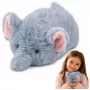 LEAN TOYS Pluszowy słoń maskotka przytulanka miękka mała szara 18 cm