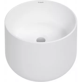 DEANTE CGN_AU32 Prostokątna ceramiczna umywalka nablatowa biała błyszcząca