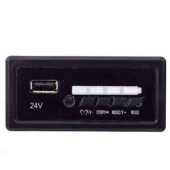 LEAN CARS 24V Panel Muzyczny Zamiennik do Samochodzików SX2039 SX1928 - Czarny
