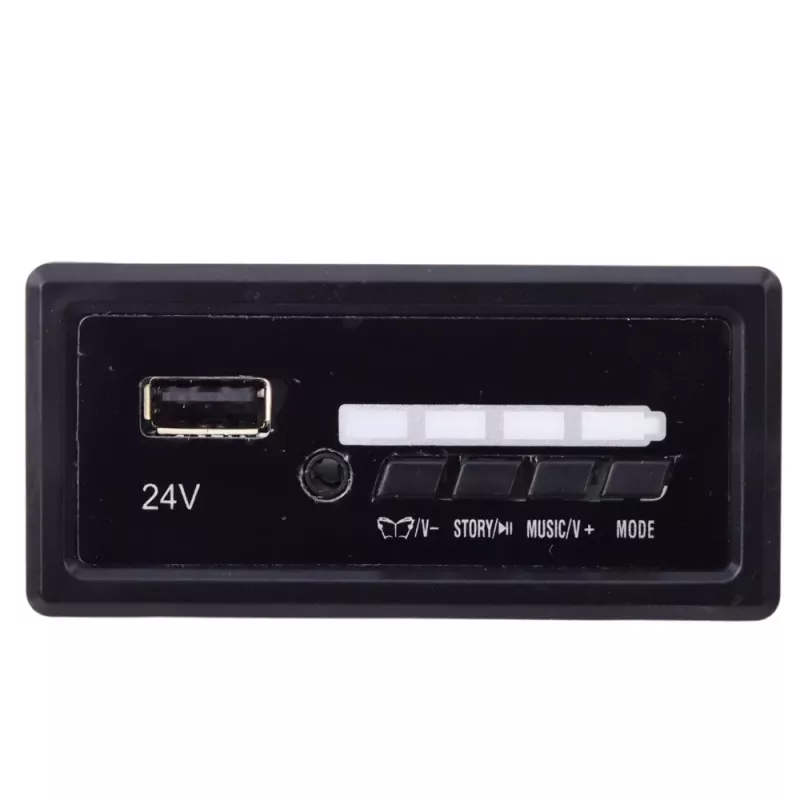 LEAN CARS 24V Panel Muzyczny Zamiennik do Samochodzików SX2039 SX1928 - Czarny