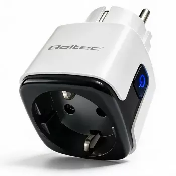 QOLTEC Smart WiFi Gniazdko 16A z monitorowaniem energii i timerem