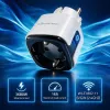 QOLTEC Smart WiFi Gniazdko 16A z monitorowaniem energii i timerem