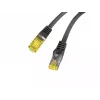 LANBERG Cat.6A S/FTP LSZH Patchcord 20m Czarny – 10GbE, Fluke Passed, 26AWG Czysta Miedź