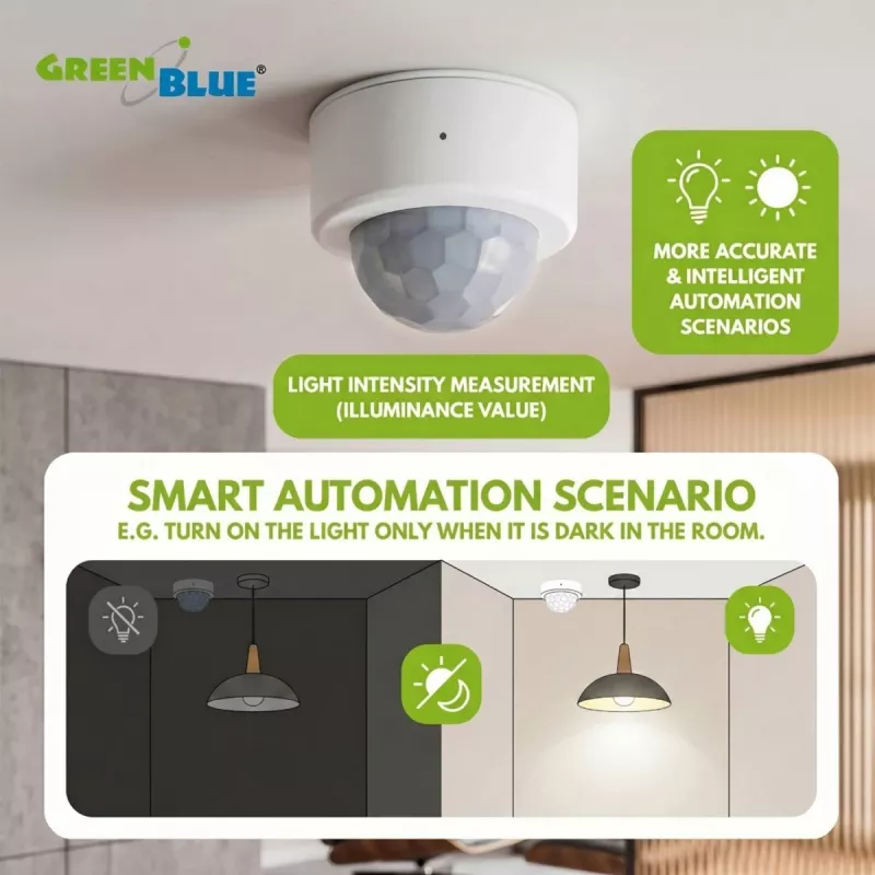 GREENBLUE Tuya Zigbee Czujnik ruchu GB740