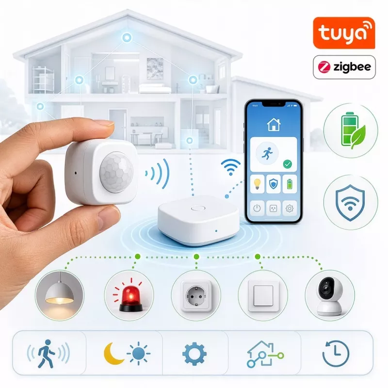 GREENBLUE Tuya Zigbee Czujnik ruchu GB740