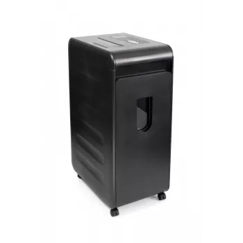 WALLNER MR 4020 C2 Niszczarka dokumentów z cięciem krzyżowym, P-4, 10 arkuszy, 20 L, czarna