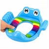 LEAN TOYS Nakładka na sedes dla dzieci Miękkie siedzisko z uchwytami Niebieska
