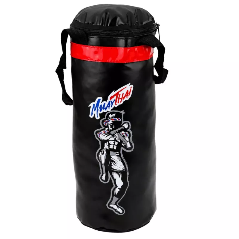 LEAN TOYS Zestaw dziecięcego worka bokserskiego Muay Thai z rękawicami 40x14cm S