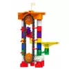 LEAN TOYS Klocki konstrukcyjne Kosmiczny tor dla kulek z tunelami kolorowy 3D 85 szt.