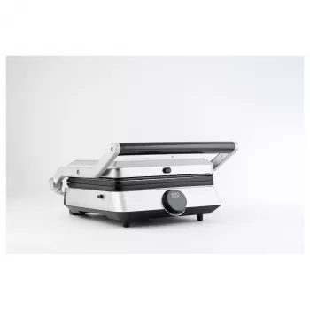 TORNADO TGC-5406-GS Grill kontaktowy – 2000 W, regulowany termostat, otwarcie 180°, srebrny/czarny