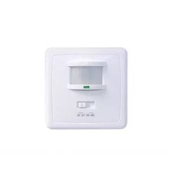 MACLEAN MCE18 PIR czujnik ruchu z detekcją dźwięku, montaż na ścianie, 160°, 1200W, biały