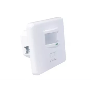 MACLEAN MCE18 PIR czujnik ruchu z detekcją dźwięku, montaż na ścianie, 160°, 1200W, biały