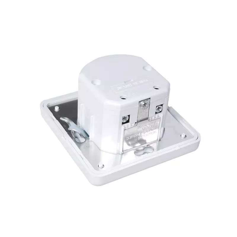 MACLEAN MCE18 PIR czujnik ruchu z detekcją dźwięku, montaż na ścianie, 160°, 1200W, biały