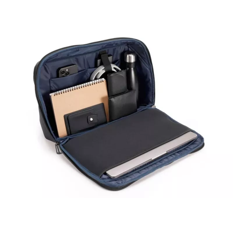 MODECOM Split 15 Torba na laptopa 15,6 cala, czarna, poliestrowa, aktówka z regulowanym paskiem na ramię