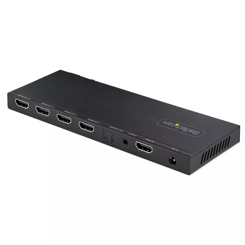StarTech.com 4-portowy rozdzielacz HDMI 1x4 4K 60Hz, HDMI 2.0, HDCP 2.2, HDR10, 18Gbps, EDID Copy, obudowa stalowa